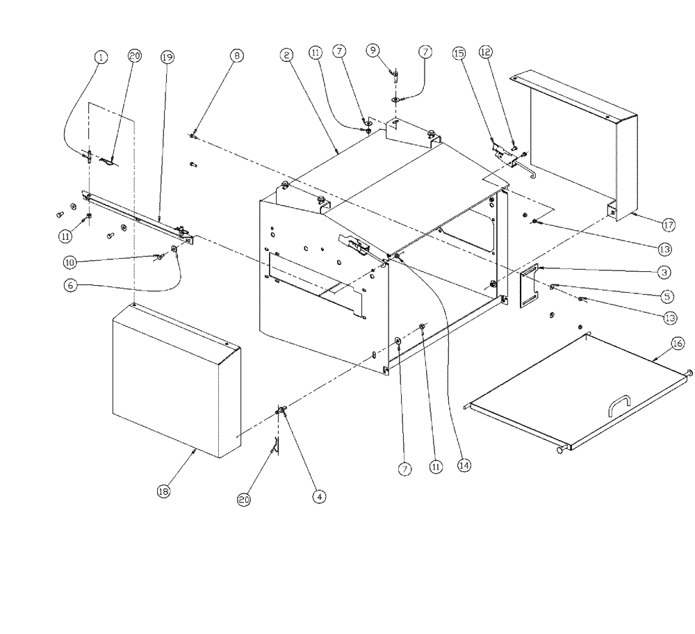 Схема запчастей Case IH 438 - (02-003) - VALVE BOX GROUP Bin Group