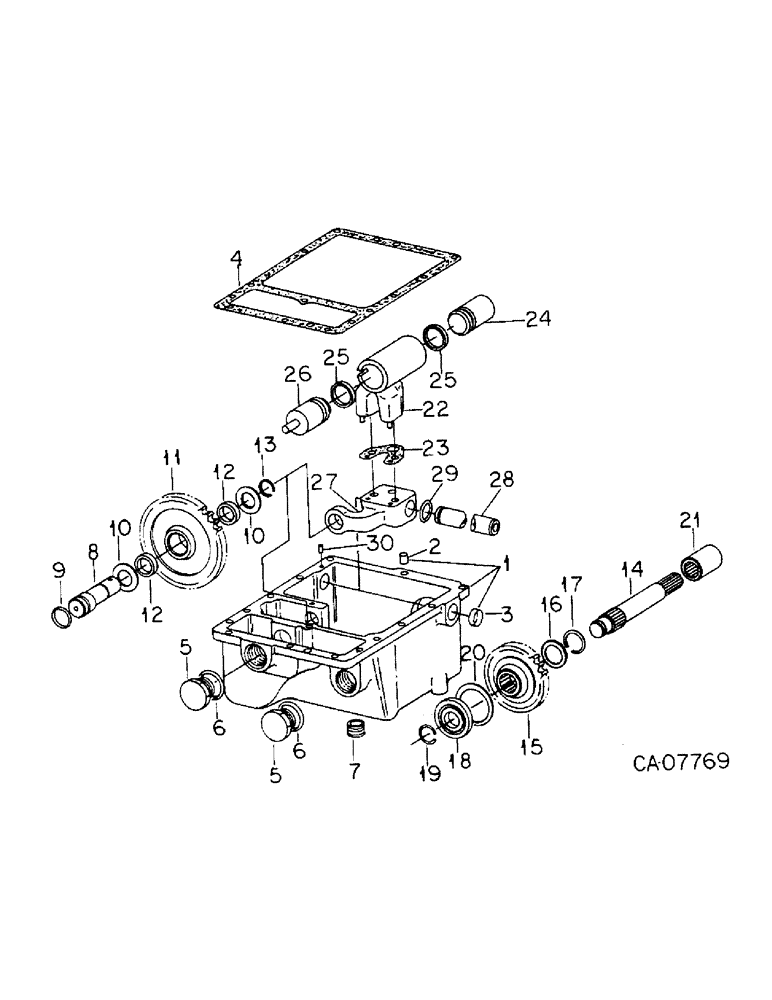 Схема запчастей Case IH 6388 - (10-04) - HYDRAULICS, POWER STEERING PUMP DRIVE HOUSING (07) - HYDRAULICS