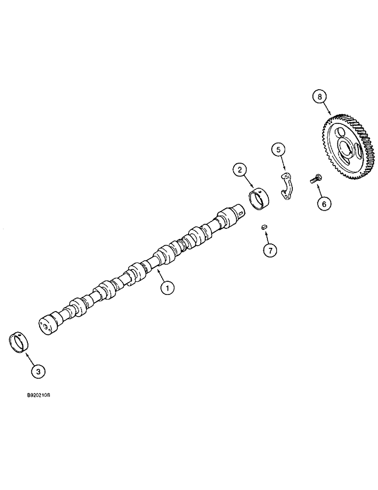 Схема запчастей Case IH 1644 - (2-32) - CAMSHAFT, 6TA-590 ENGINE (01) - ENGINE