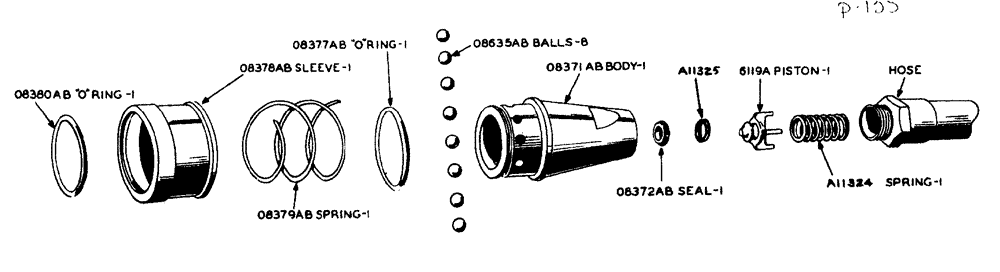 Схема запчастей Case IH LA-SERIES - (097) - 4026AA BREAK-AWAY SELF SEALING COUPLING FEMALE (08) - HYDRAULICS