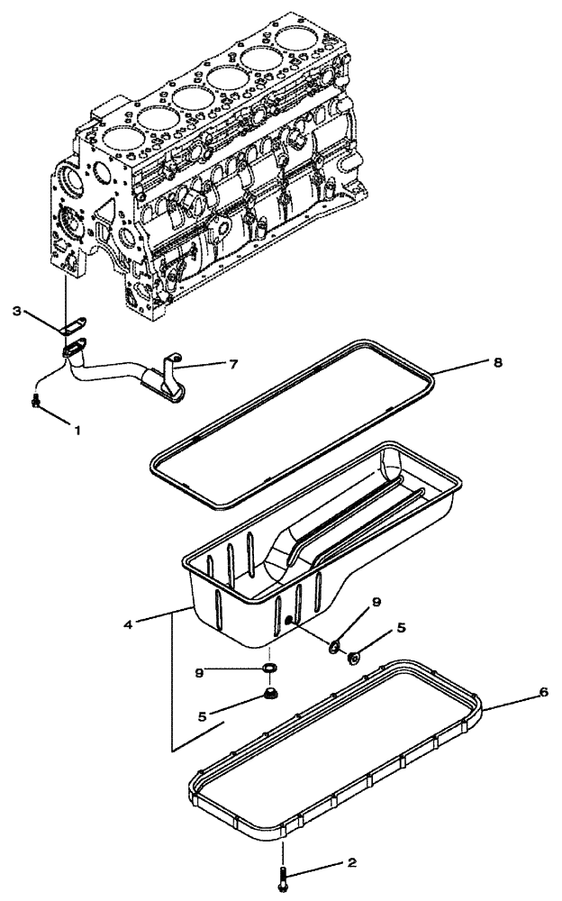 Схема запчастей Case IH SPX3320 - (03-010) - OIL PUMP, PAN (01) - ENGINE