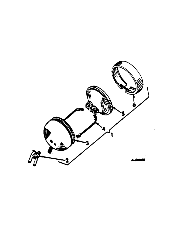 Схема запчастей Case IH 100 - (08-16) - ELECTRICAL, HEAD LIGHTS OR REAR LIGHT, FOR 100 AND 130 SERIES TRACTORS (06) - ELECTRICAL