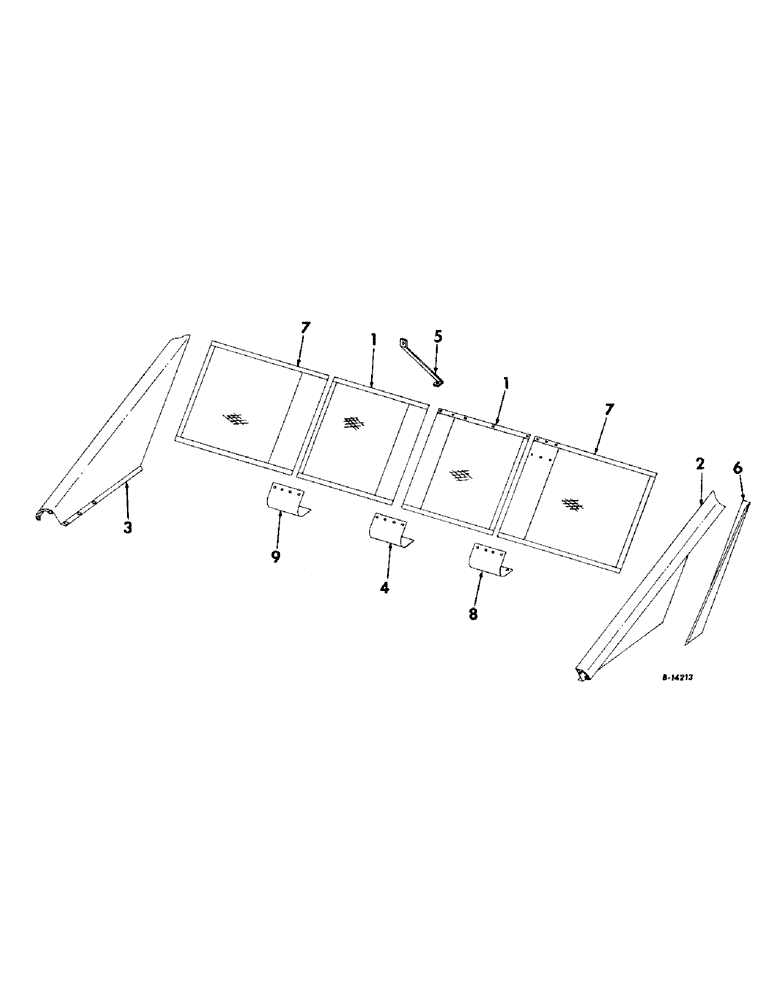 Схема запчастей Case IH 429 - (B-24) - GATHERER EXTENSION ATTACHMENT (58) - ATTACHMENTS/HEADERS