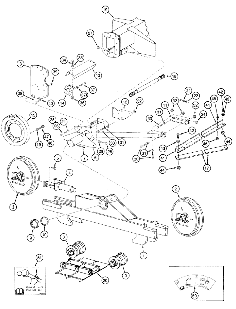 Схема запчастей Case IH 2388 - (06-31) - TRACK - FRAME (03) - POWER TRAIN