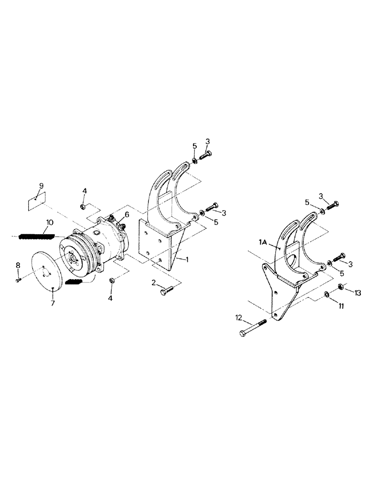 Схема запчастей Case IH ST470 - (03-07) - COMPRESSOR AND MOUNTING, CUMMINS ENGINE (03) - Climate Control