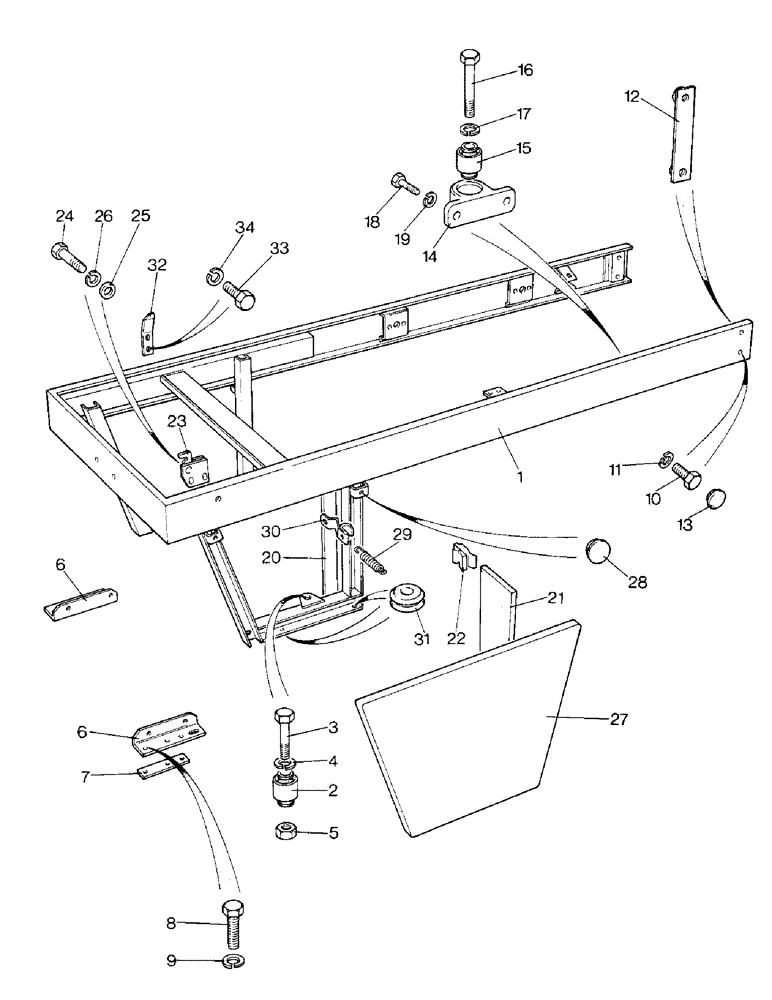 Схема запчастей Case IH 1690 - (N02-1) - ENGINE SIDE COVER AND FRAME, LOW PROFILE MODEL (08) - SHEET METAL