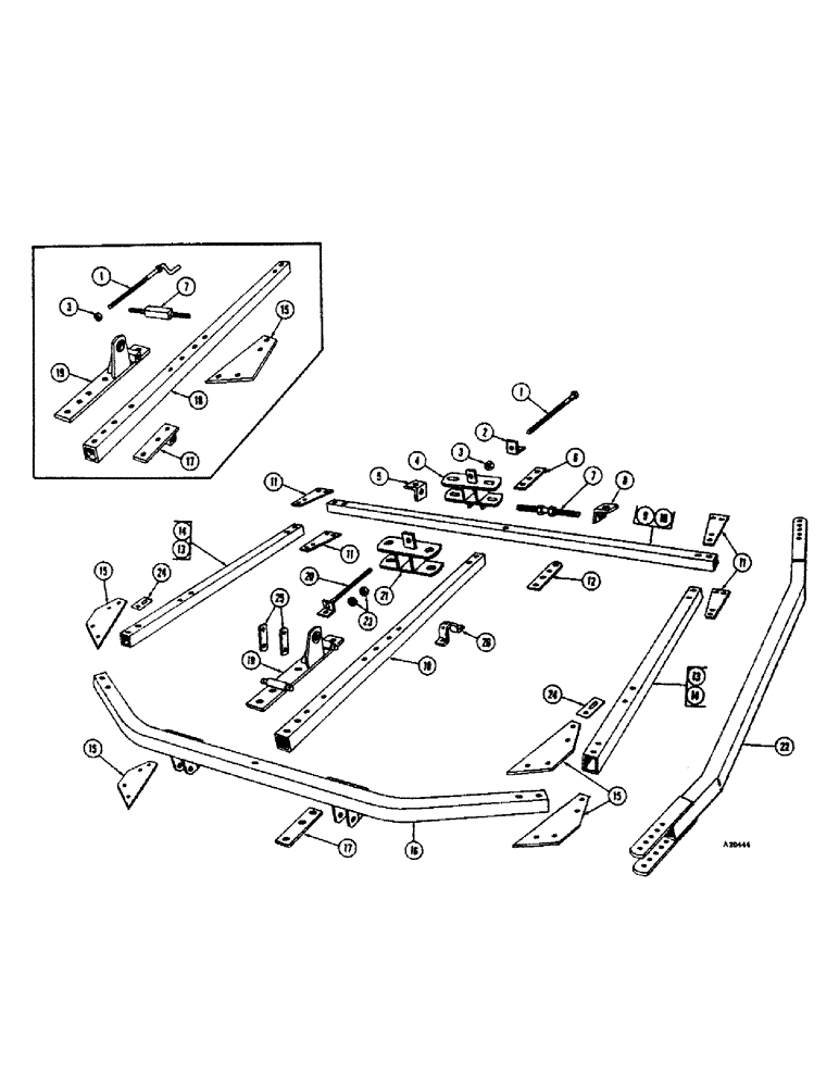 Схема запчастей Case IH WB-SERIES - (06) - MAIN FRAME 