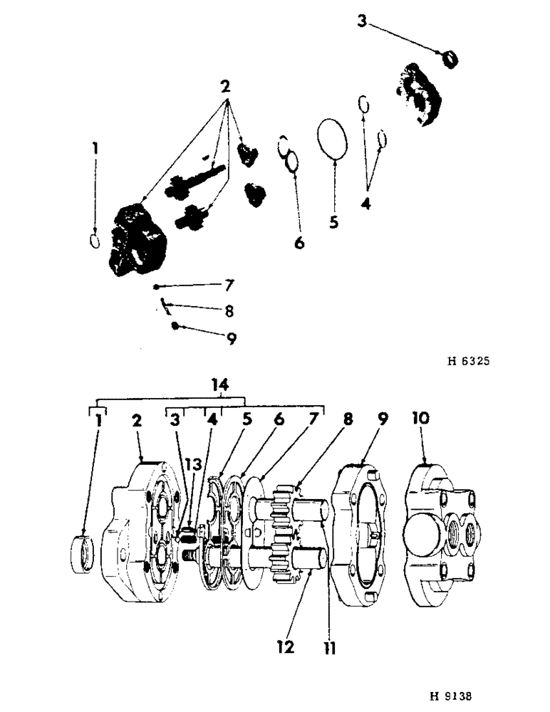 Схема запчастей Case IH 201 - (A-114[B]) - HYDRAULIC PUMP (35) - HYDRAULIC SYSTEMS