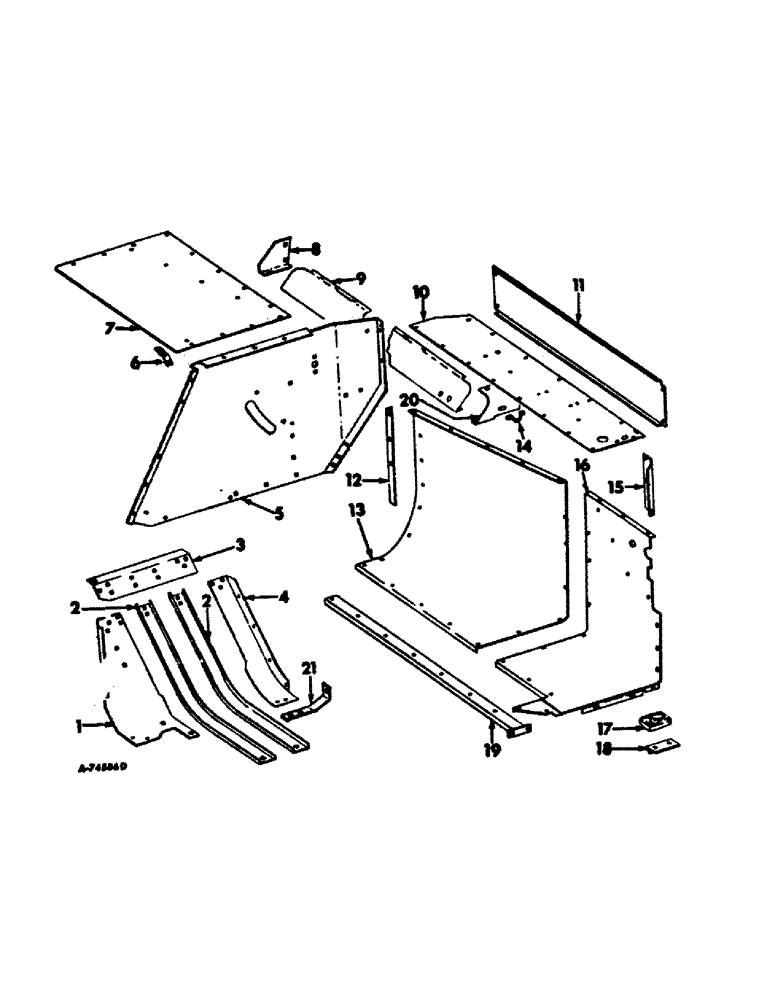 Схема запчастей Case IH 445 - (A-06) - CROSS CONVEYOR AND FEED OPENING, 435 AND 445 BALERS 