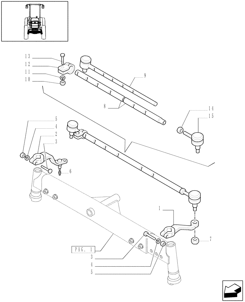 Схема запчастей Case IH JX1070C - (1.41.0[03]) - 2WD FRONT AXLE - STEERING KNUCKLE - HUB (04) - FRONT AXLE & STEERING