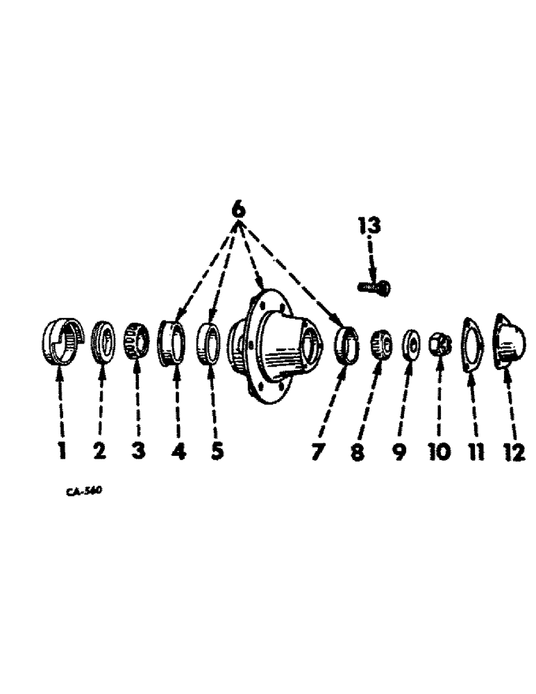 Схема запчастей Case IH 21456 - (14-07) - SUSPENSION, FRONT WHEEL HUB, BEARINGS AND CAP Suspension