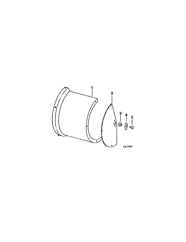 Схема запчастей Case IH 400 - (A-057[A]) - AIR BAFFLE ATTACHMENT, REQUIRED ON HYDRAULIC BLOWER DRIVEN 8 ROW PLANTERS W/SOYBEAN DRUM 