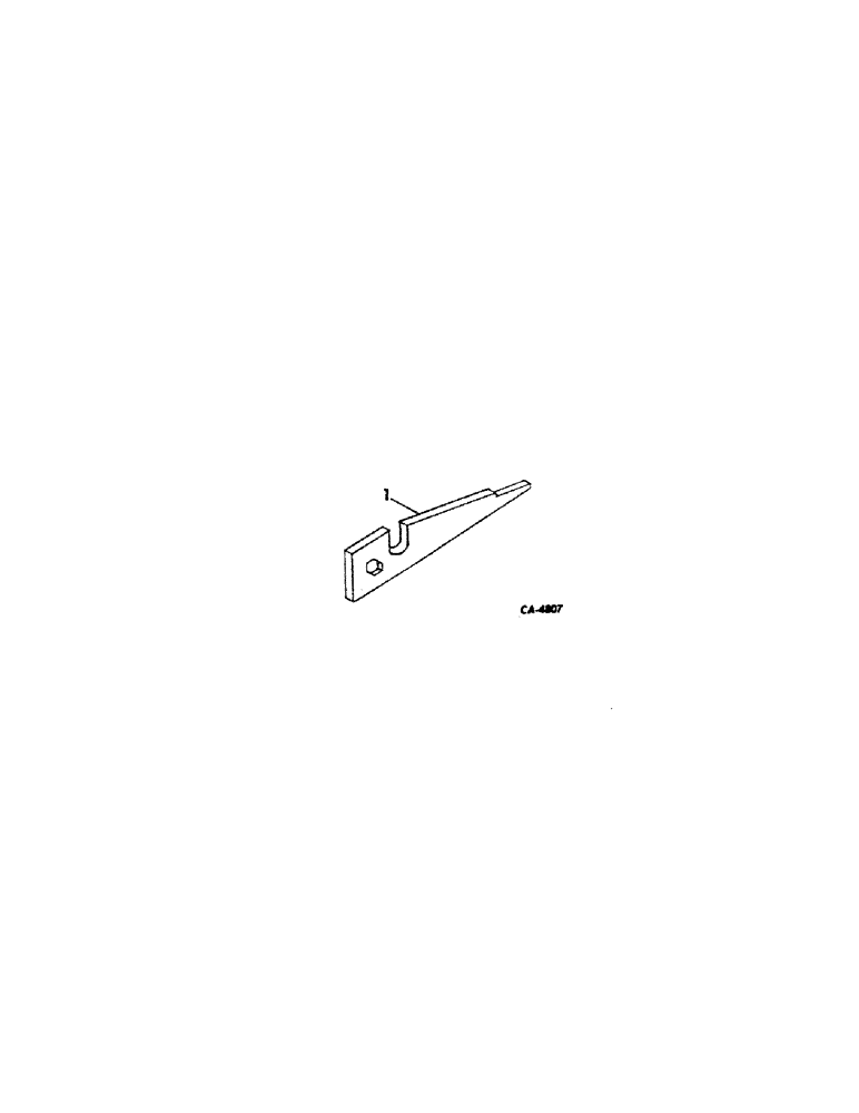 Схема запчастей Case IH 1200 - (L-10[A]) - GUARD LIP AND KNIFE PIN GUAGE 