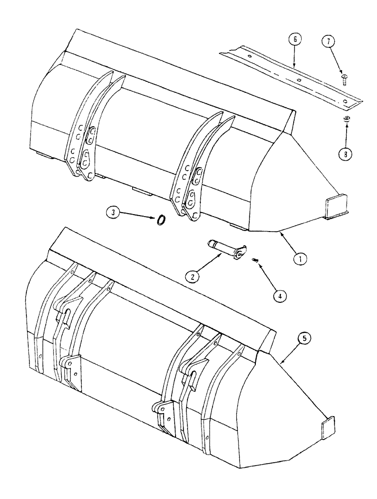 Схема запчастей Case IH L505 - (09-09) - MATERIAL BUCKET HIGH CAPACITY (09) - CHASSIS/ATTACHMENTS