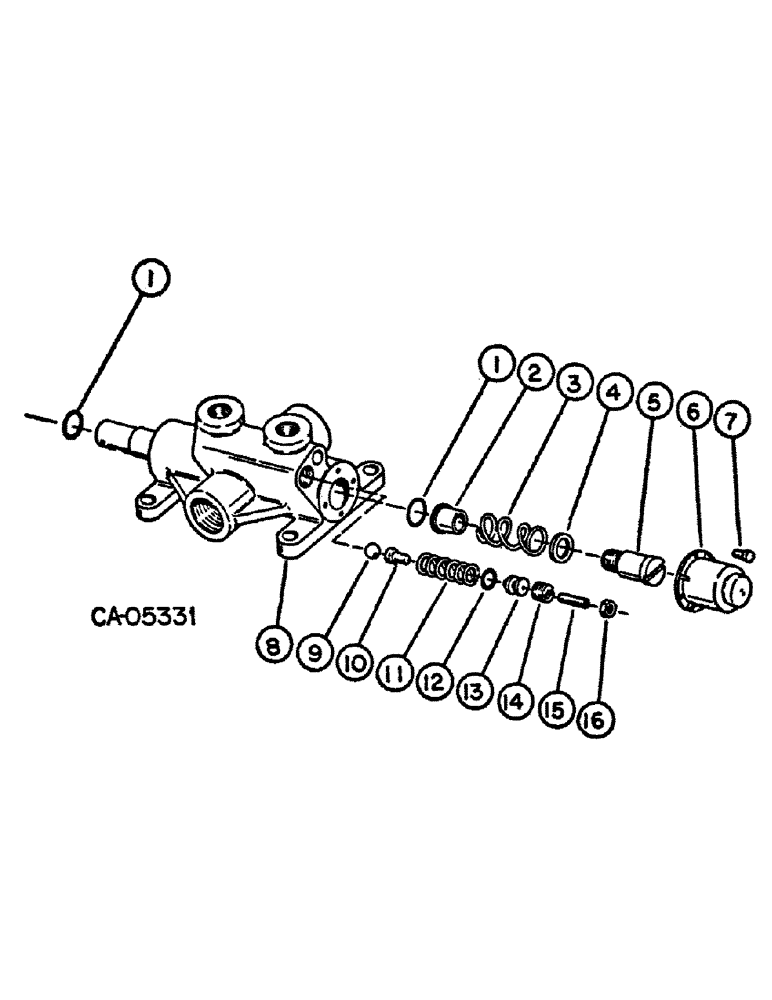 Схема запчастей Case IH 4120 - (10-3) - HYDRAULICS, AUXILIARY CONTROL VALVE (07) - HYDRAULICS