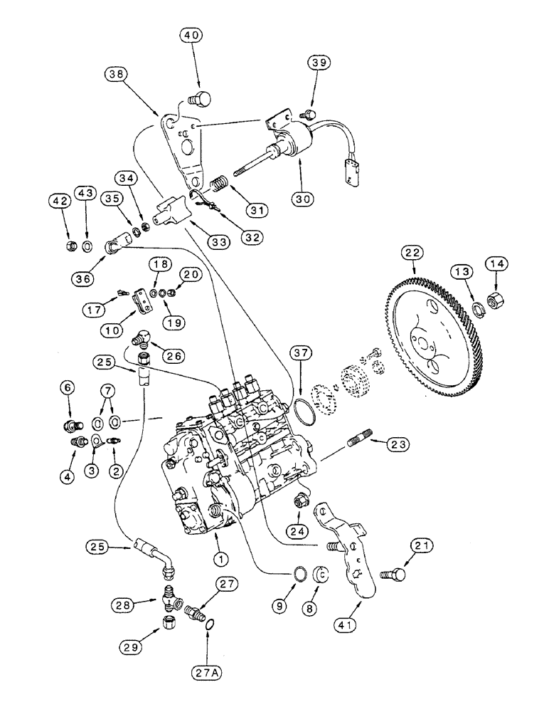 Схема запчастей Case IH 8825HP - (10-66) - FUEL INJECTION PUMP AND DRIVE, 4-390 EMISSIONS CERTIFIED ENGINE (03) - FUEL SYSTEM