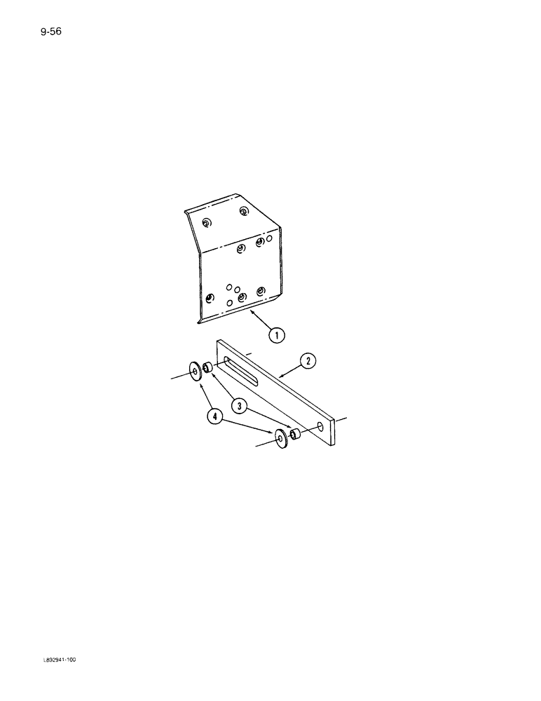 Схема запчастей Case IH 6300 - (9-056) - HITCH BUMPER PLATE AND STABILIZER, DRILLS WITH MULTIPLE HITCHES (09) - CHASSIS/ATTACHMENTS