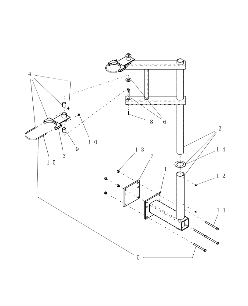 Схема запчастей Case IH ATX - (10-48) - CONCORD AIR SYSTEM - SINGLE PRIMARY MANIFOLD STAND (09) - CHASSIS/ATTACHMENTS