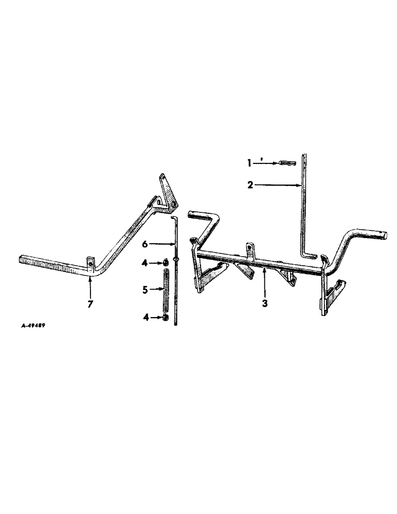 Схема запчастей Case IH INTERNATIONAL - (A-12) - REAR SECTIONS, FRAME AND TOOL BAR, 28 TO 42 IN. ROWS 