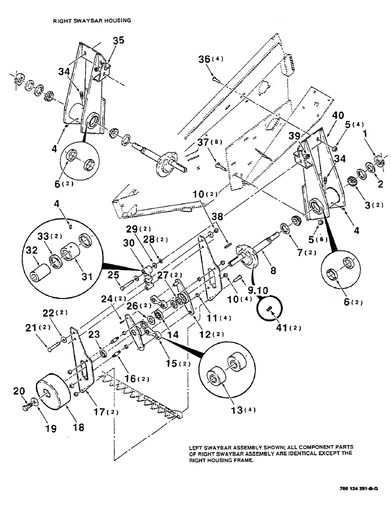 Схема запчастей Case IH 8840 - (3-02) - SICKLE SWAYBAR ASSEMBLY (RIGHT AND LEFT), (S.N. CFH0032001 THRU CFH0032226) (58) - ATTACHMENTS/HEADERS