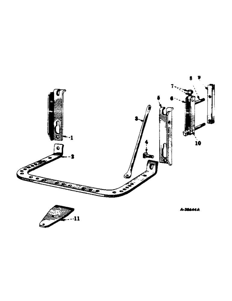 Схема запчастей Case IH 460 - (196) - DRAWBARS & HITCHES, FIXED DRAWBAR, INTERNATIONAL 460 SERIES Drawbar & Hitches