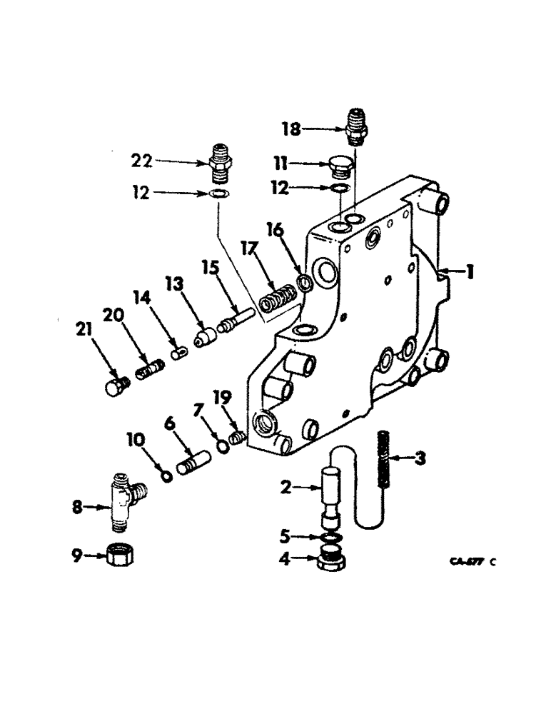 Схема запчастей Case IH 826 - (07-09) - DRIVE TRAIN, MULTIPLE CONTROL VALVE, HYDROSTATIC DRIVE TRACTORS (04) - Drive Train