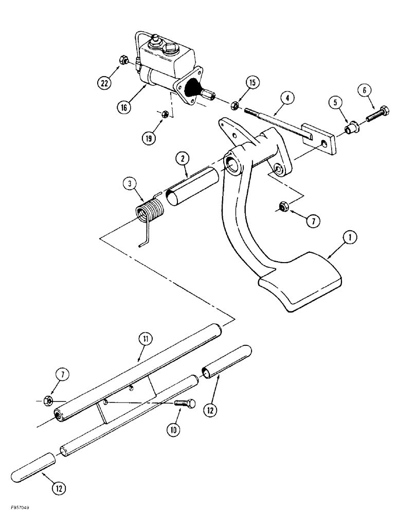 Схема запчастей Case IH 9390 - (7-04) - BRAKE CONTROLS, 9380 AND 9390 ONLY (07) - BRAKES