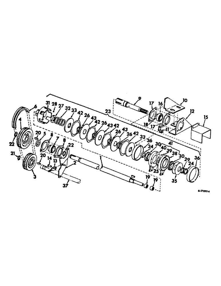 Схема запчастей Case IH 154 - (07-12) - DRIVE TRAIN, INDEPENDENT POWER TAKE-OFF, CUB 154 LO-BOY TRACTORS WITH SERIAL NO. 18708 AND BELOW (04) - Drive Train