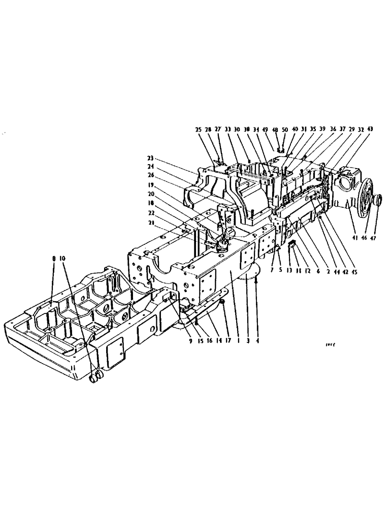 Схема запчастей Case IH 1200 - (112) - MAIN FRAME AND COVERS (12) - CHASSIS