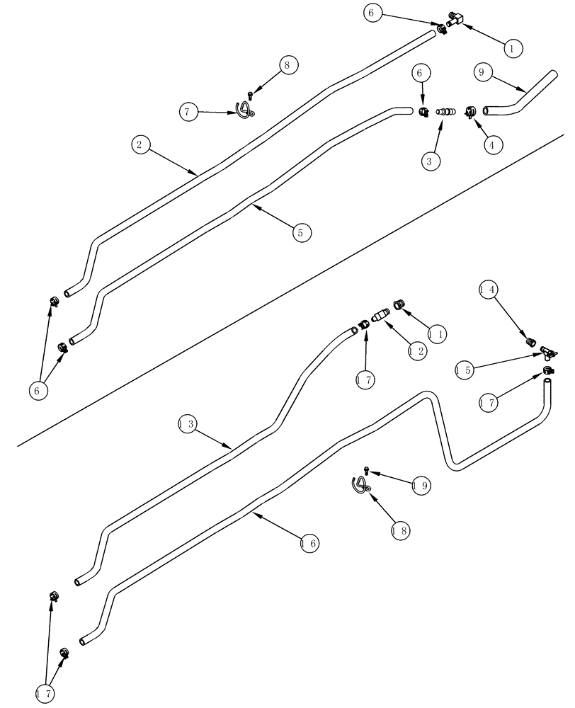 Схема запчастей Case IH MX220 - (09-40) - HEATER SYSTEM, MX180, MX200, MX220 (09) - CHASSIS/ATTACHMENTS