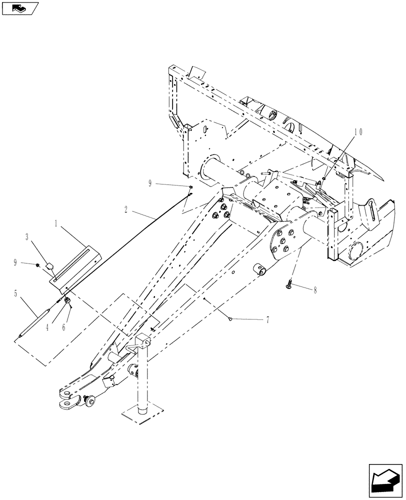 Схема запчастей Case IH RB455A - (68.180.11) - TWINE ARM POSITION INDICATOR (68) - TYING/WRAPPING