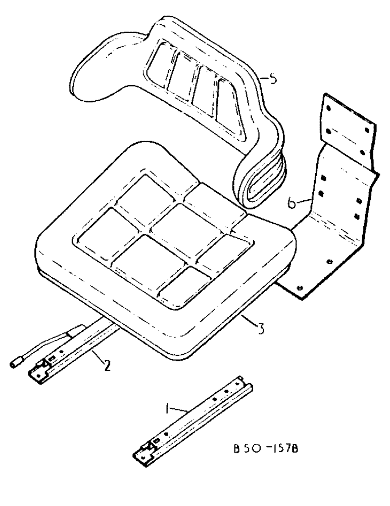 Схема запчастей Case IH 484 - (13-12) - SUPERSTRUCTURE, SEAT, W/ BEFORE & AFTER & HEIGHT ADJUSTMENT, GRAMMER, SEAT & SLIDES (05) - SUPERSTRUCTURE