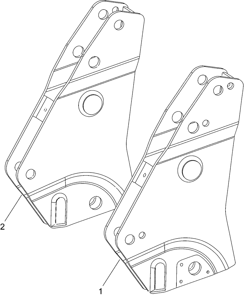 Схема запчастей Case IH LX720 - (82.100.AG[01]) - BEARING BOX - MSL (82) - FRONT LOADER & BUCKET