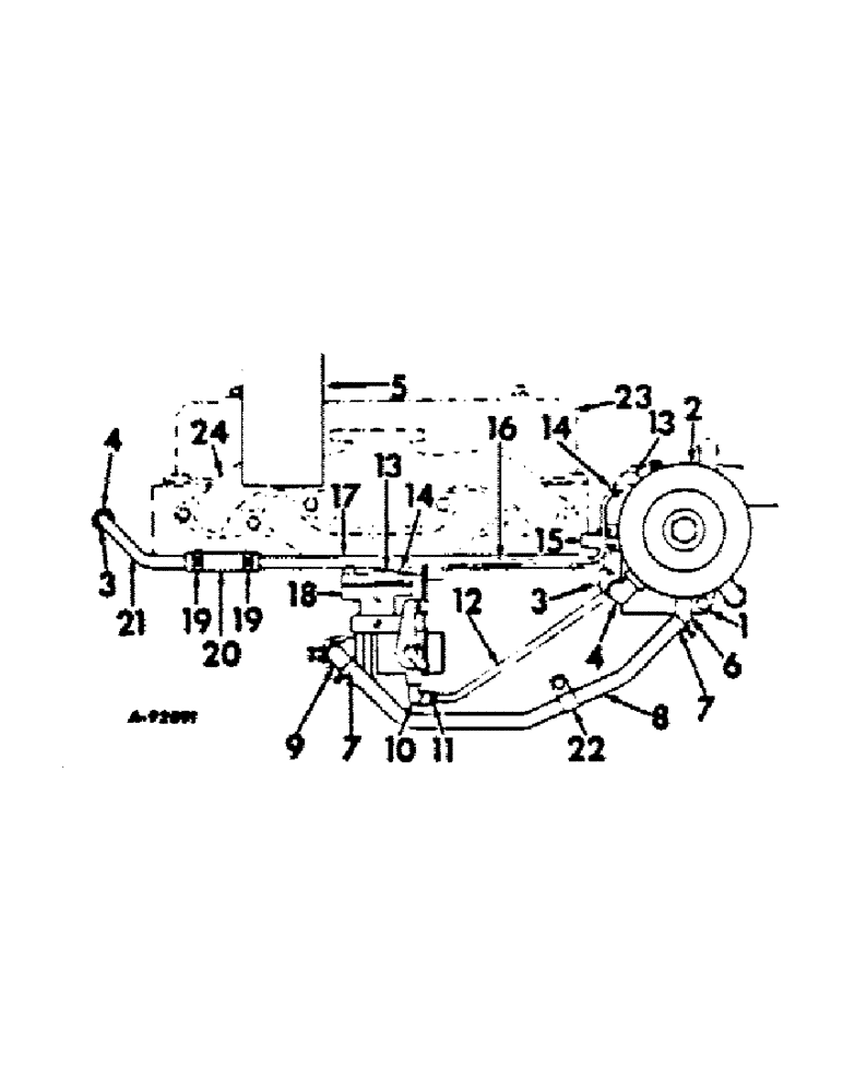 Схема запчастей Case IH C-135 - (C-27) - CARBURETOR, FUEL REGULATOR AND LINES, 404 TRACTORS WITH LP GAS ENGINES 