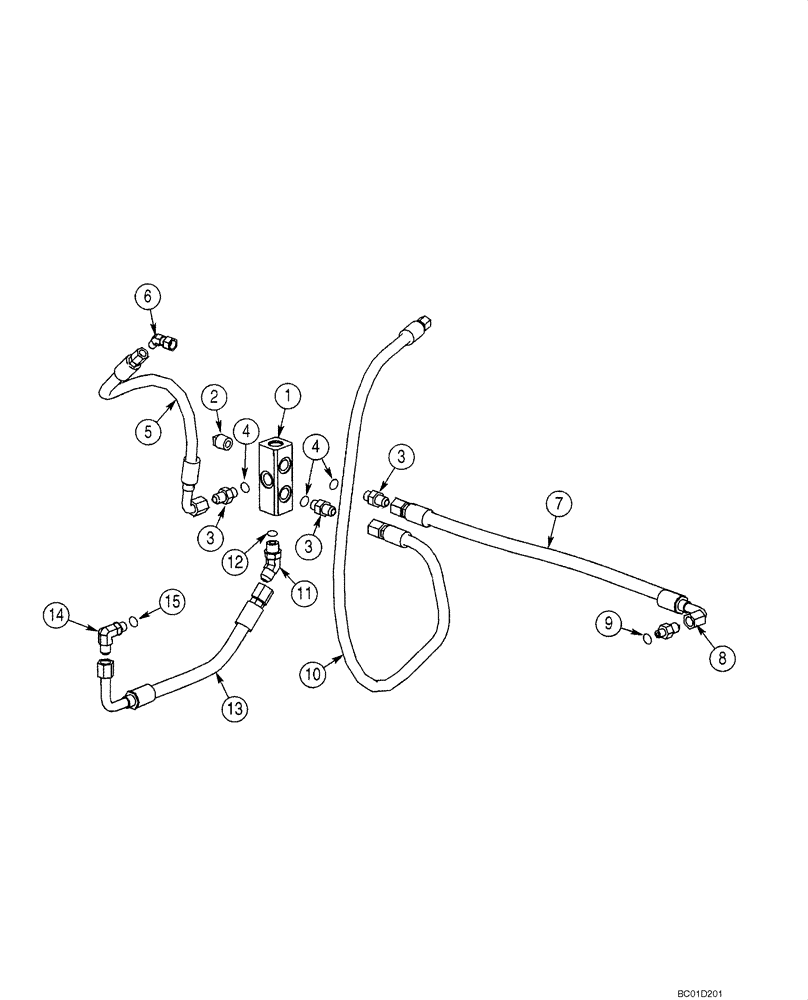 Схема запчастей Case IH 40XT - (07-03) - BRAKE SYSTEM - HYDRAULIC (07) - BRAKES