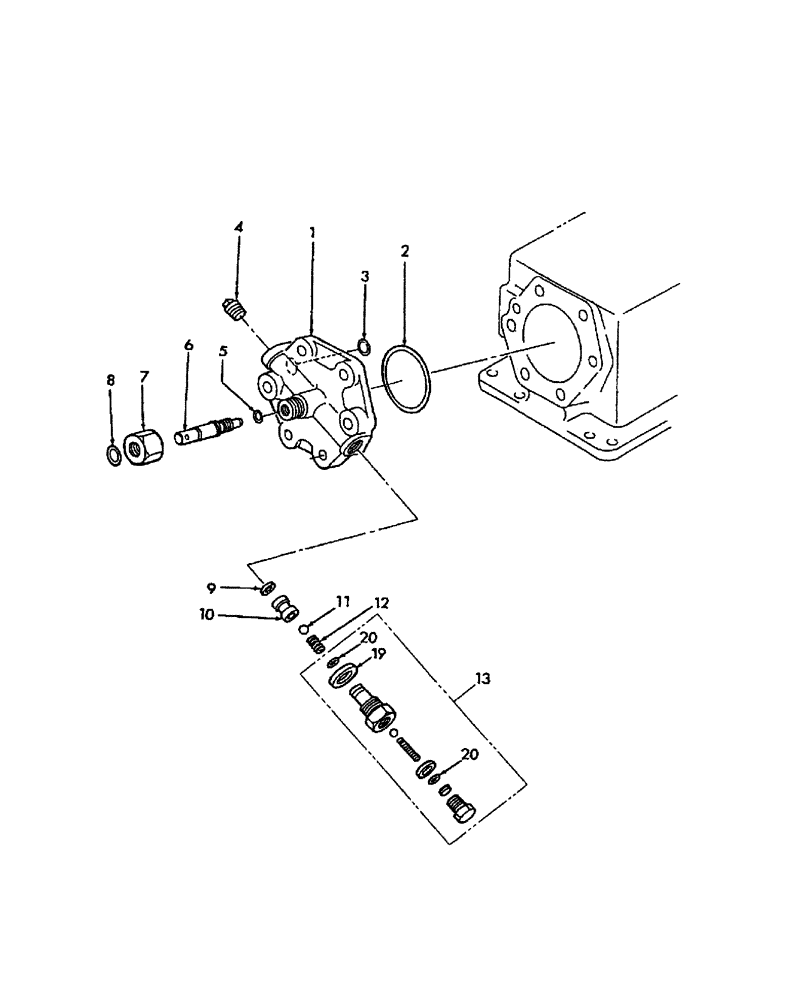 Схема запчастей Case IH FARMALL 50 - (07.02) - HYDRAULIC LIFT COVER, HEAD ASSEMBLY (07) - HYDRAULIC SYSTEM