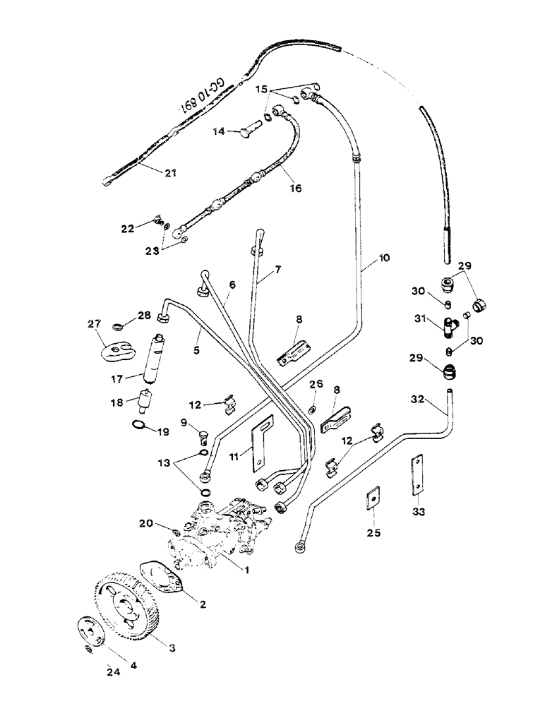 Схема запчастей Case IH D-179 - (11-006) - INJECTION PUMP, INJECTION LINES, NOZZLE HOLDER 