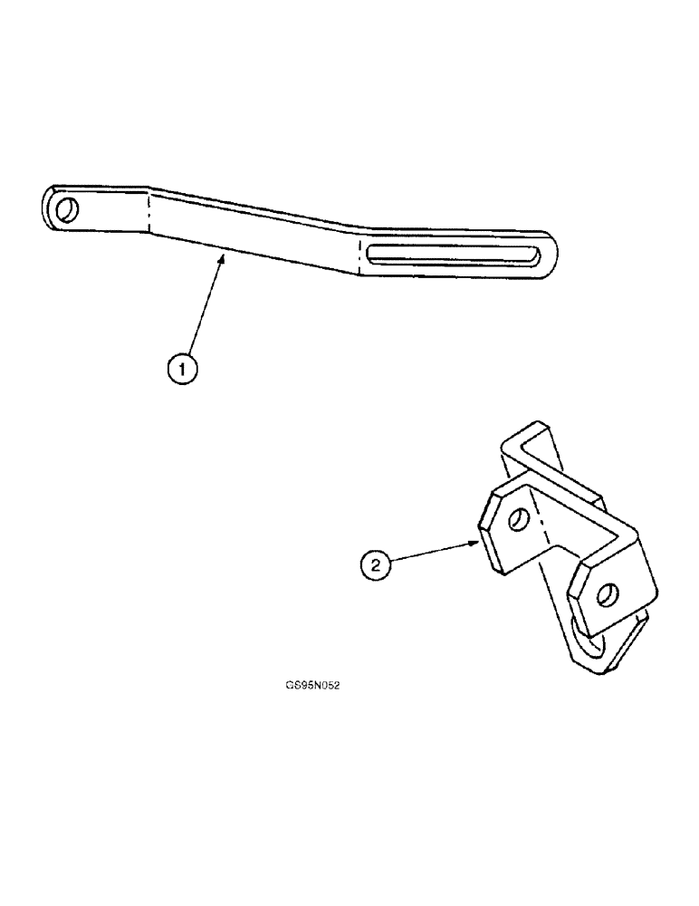 Схема запчастей Case IH D-301 - (3-56) - ALTERNATOR-GENERATOR MOUNTING BRACKETS 