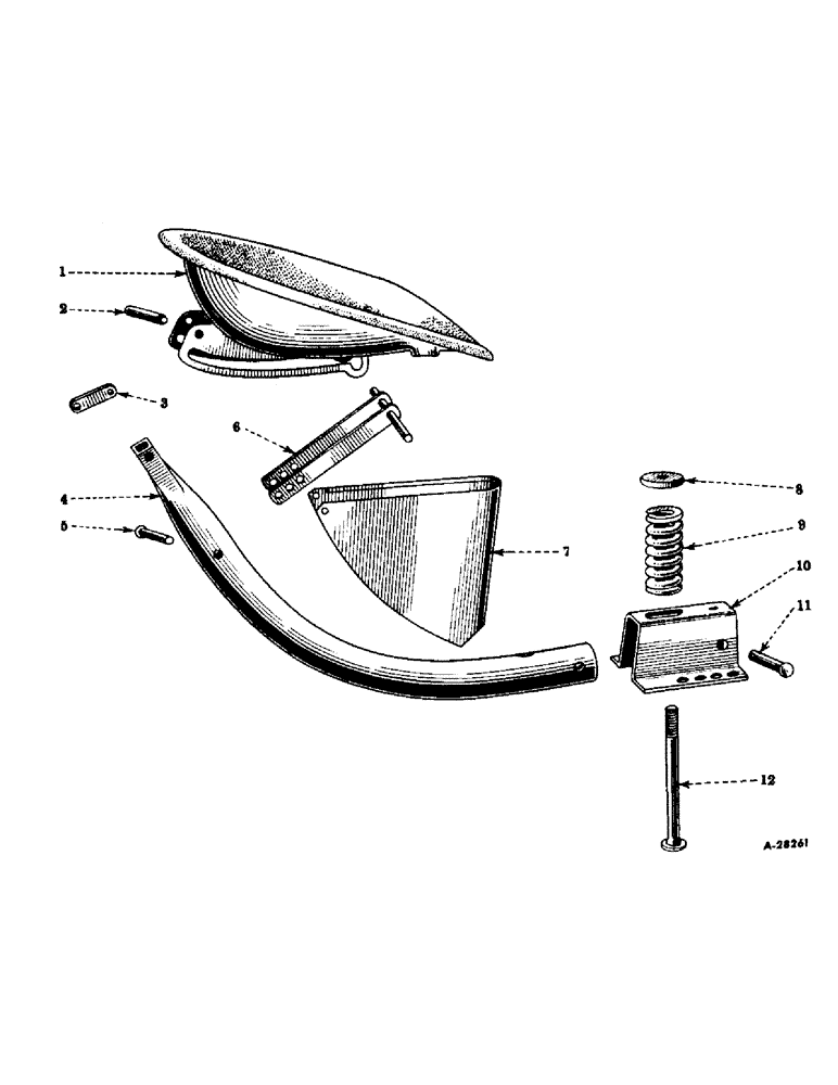 Схема запчастей Case IH SUPER M-TA - (336) - CHASSIS, SEATS AND SUPPORTS, FOR TRACTORS F-501 TO F-28174 AND L-500001 TO L-504801 (12) - CHASSIS