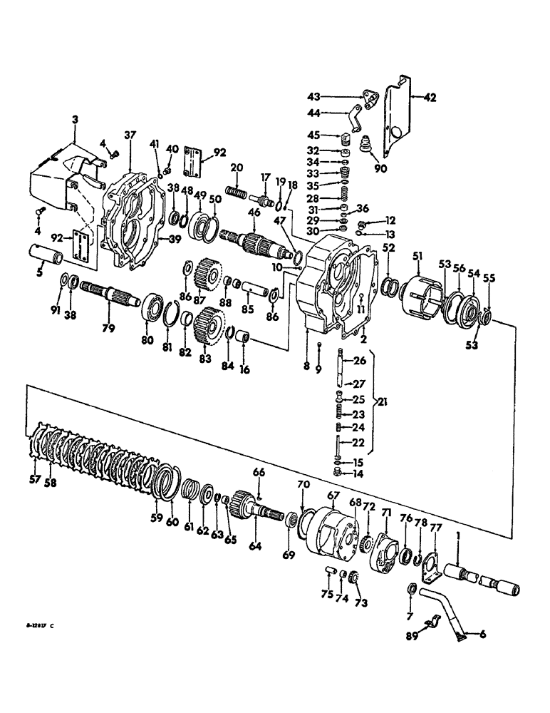 Схема запчастей Case IH 21026 - (07-46) - DRIVE TRAIN, INDEPENDENT POWER TAKE-OFF, DUAL SPEED (04) - Drive Train