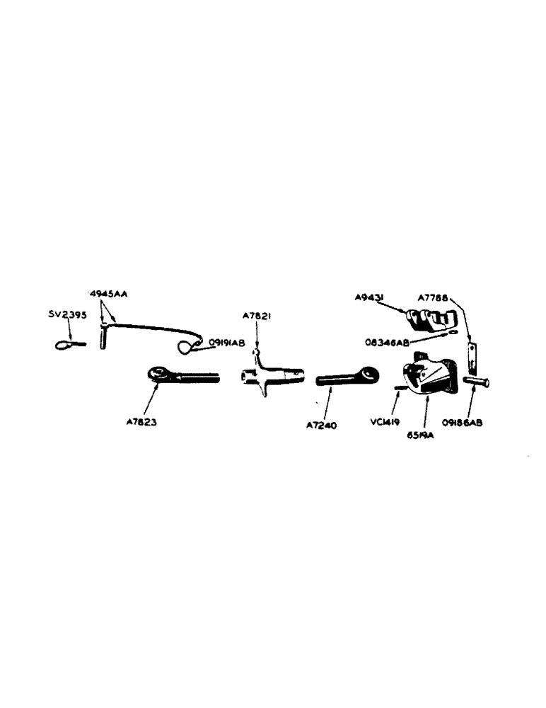 Схема запчастей Case IH 400-SERIES - (219) - DEPTTH ADJUSTING SCREW (09) - CHASSIS