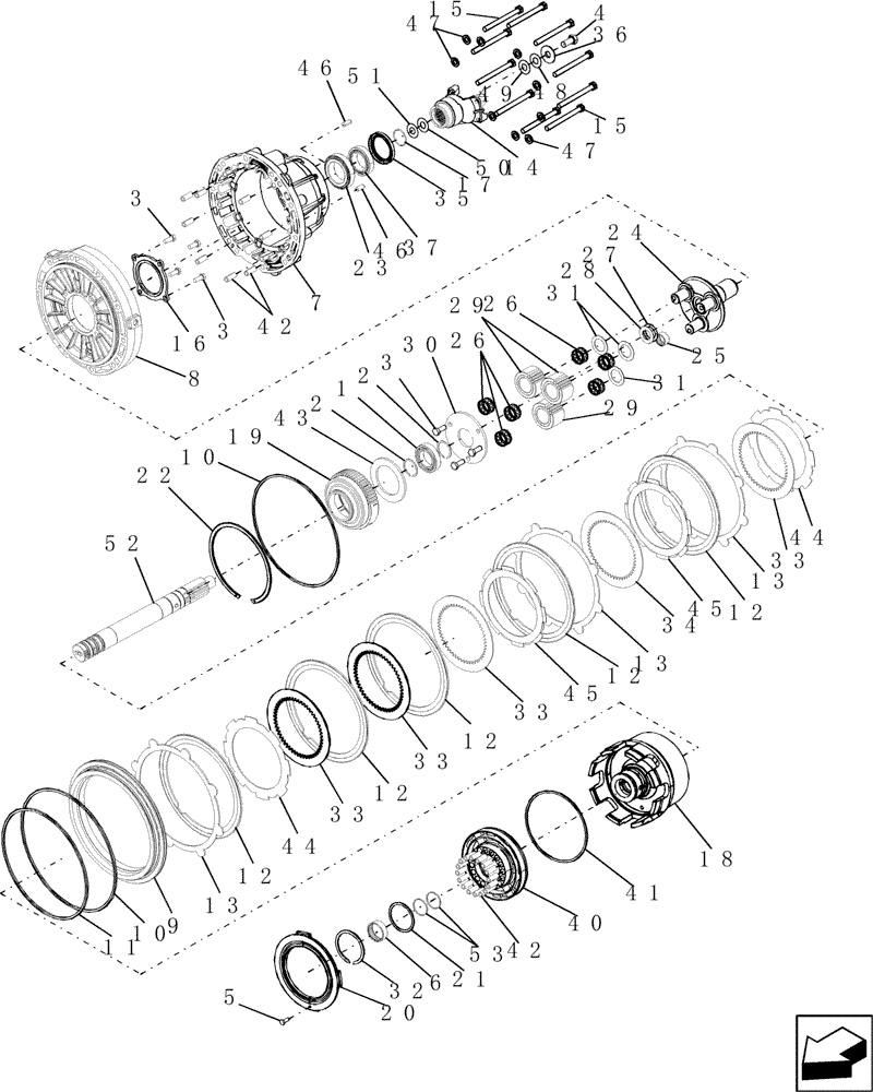 Схема запчастей Case IH 9010 - (60.150.04) - GEARBOX - HEADER/FEEDER, VARIABLE SPEED, OUTPUT HALF (60) - PRODUCT FEEDING