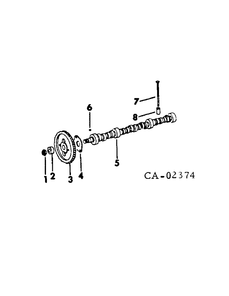 Схема запчастей Case IH DV-550 - (A-04) - CAMSHAFT GEAR AND RELATED PARTS 