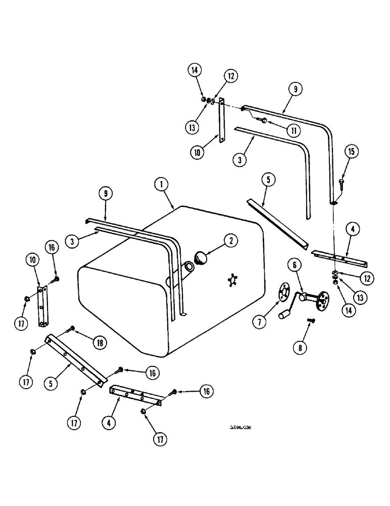 Схема запчастей Case IH 1660 - (3-12) - FUEL TANK (02) - FUEL SYSTEM