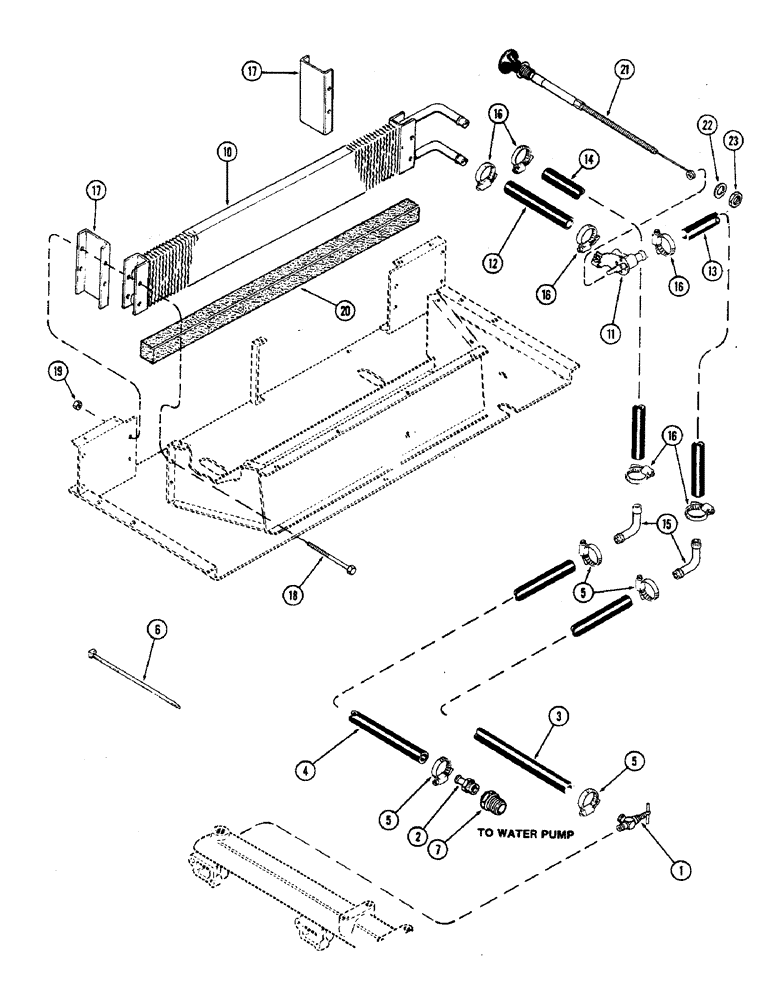 Схема запчастей Case IH 2470 - (508) - CAB, PLENUM WITH HEATER, PRIOR TO CAB SERIAL NO. 7864002 (09) - CHASSIS/ATTACHMENTS