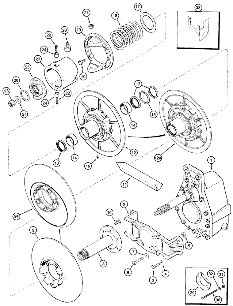 Схема запчастей Case IH 2344 - (09B-02) - ROTOR DRIVE - PULLEY AND CAM (14) - ROTOR, CONCANVES & SIEVE