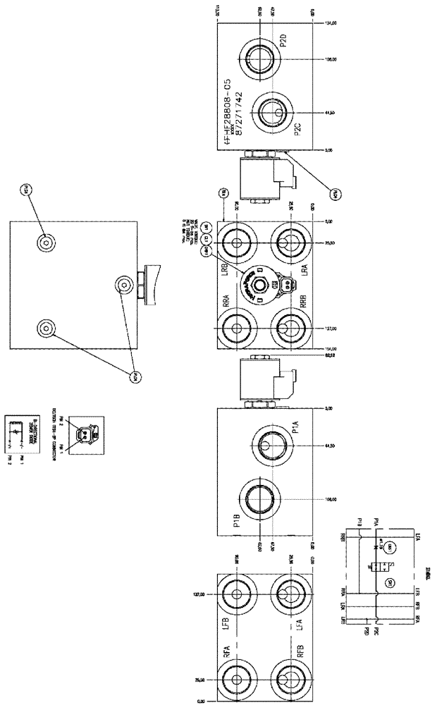 Схема запчастей Case IH SPX3310 - (06-032) - LOADSHARE MANIFOLD - SERIAL #20002 AND LATER Hydraulic Plumbing