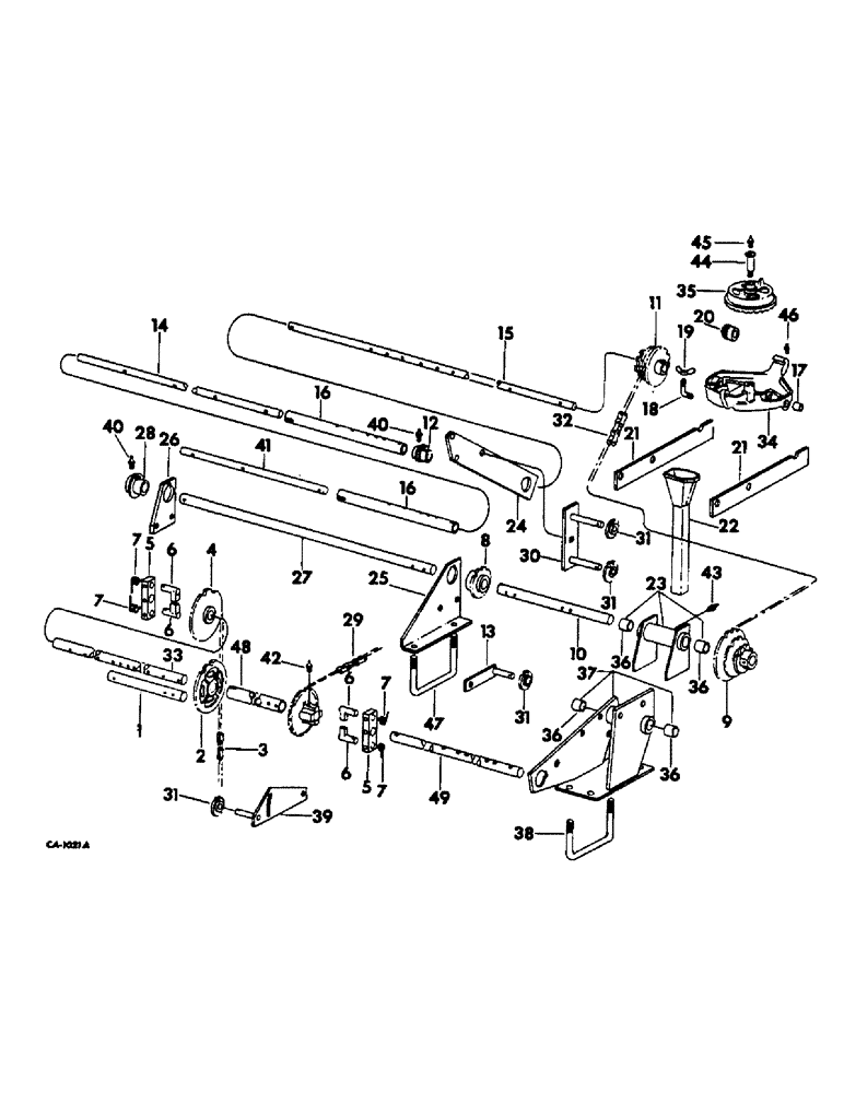 Схема запчастей Case IH 82-SERIES - (B-07) - SPROCKETS, GEARS AND SHAFTS FOR PLANTING 