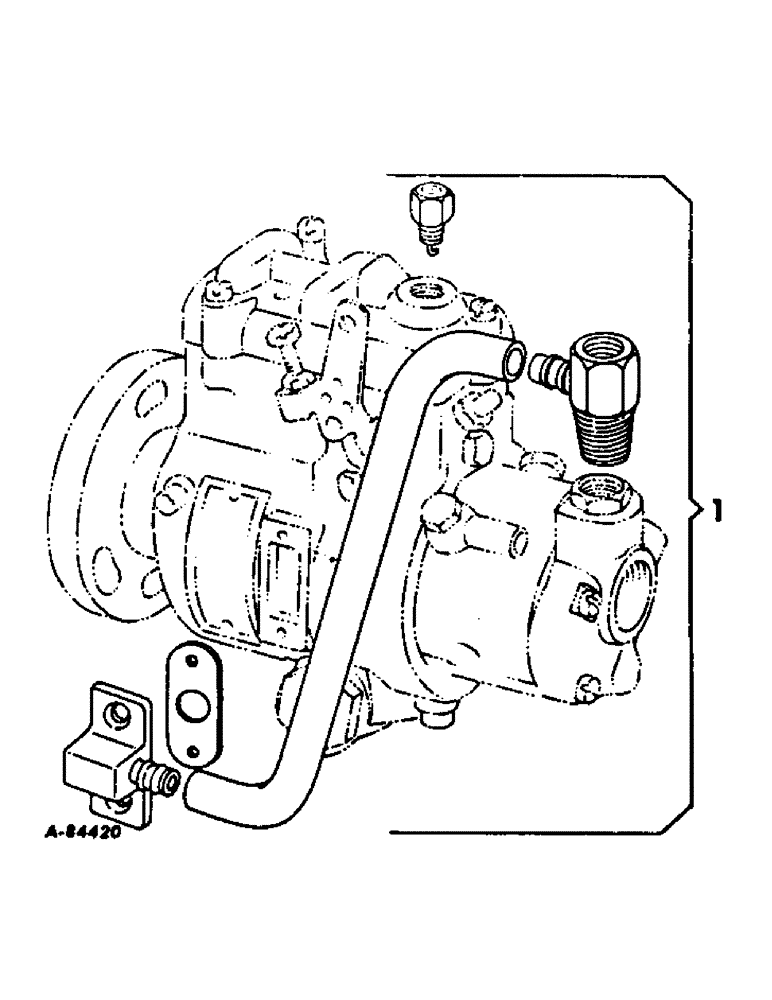 Схема запчастей Case IH 706 - (E-29) - FUEL SYSTEM, FUEL RETURN BY-PASS SYSTEM, D-282 ENGINES, FOR ROOSA MASTER INJECTION PUMPS (02) - FUEL SYSTEM