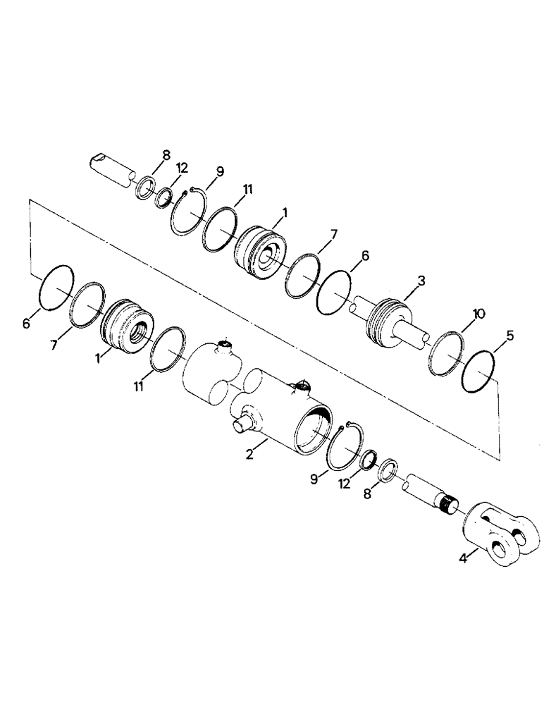 Схема запчастей Case IH 9110 - (10-33) - STEERING CYLINDER ASSEMBLY, STEERABLE FRONT AXLE Options & Miscellaneous